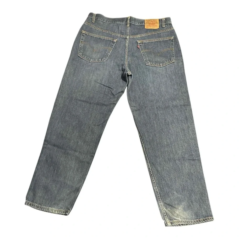 Levis‎ 550 Jeans Mens 40x30 Blue Denim Relaxed Fit Tapered Leg 5 Pocket Zip Fly